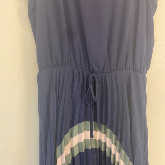 Parker Pleated Maxi Dress Tie-Dye Boho Resort Coastal Preppy Vacation Small - Picture 4 of 10